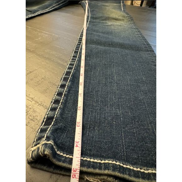 True Religion Disco Billy Big T Jeans with Crystals - Sz 29 - Picture 11 of 15